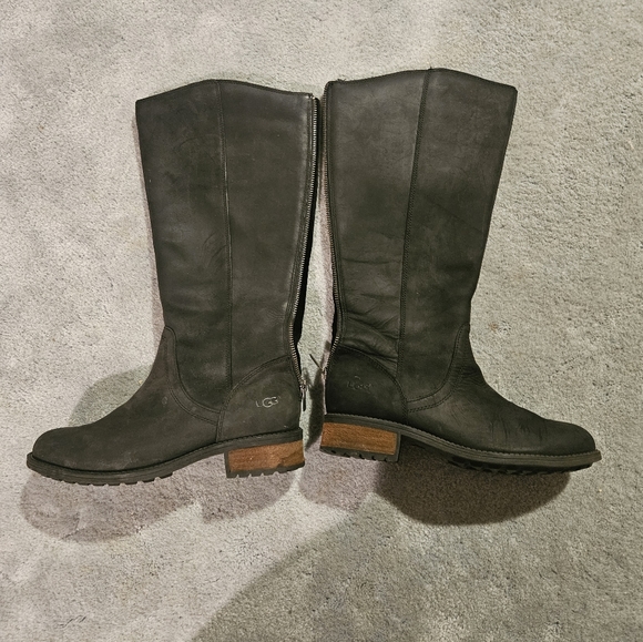 UGG Seldon Tall 1009201 Black Womens Boots, Size 7 - Picture 3 of 15